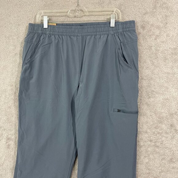 NEW Eddie Bauer Women's 12 Fleece-Lined Jogger Pants Blue Polyester Spandex - Picture 8 of 9